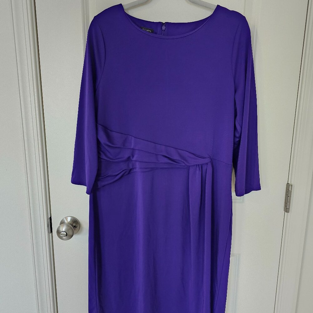 Talbots 3/4 Sleeve Sheath Dress Womens XL